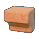 Roca marrón claro tallada