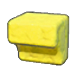 Roca amarilla tallada