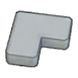 Borde de hormigón (esquina)