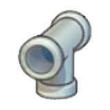 Tubería de hierro (T descendente)