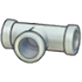 Tubería de hierro (T horizontal)