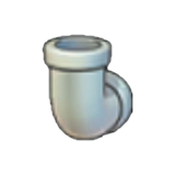 Tubería de hierro (curva ascendente)