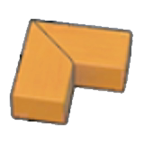 Borde de madera (esquina)