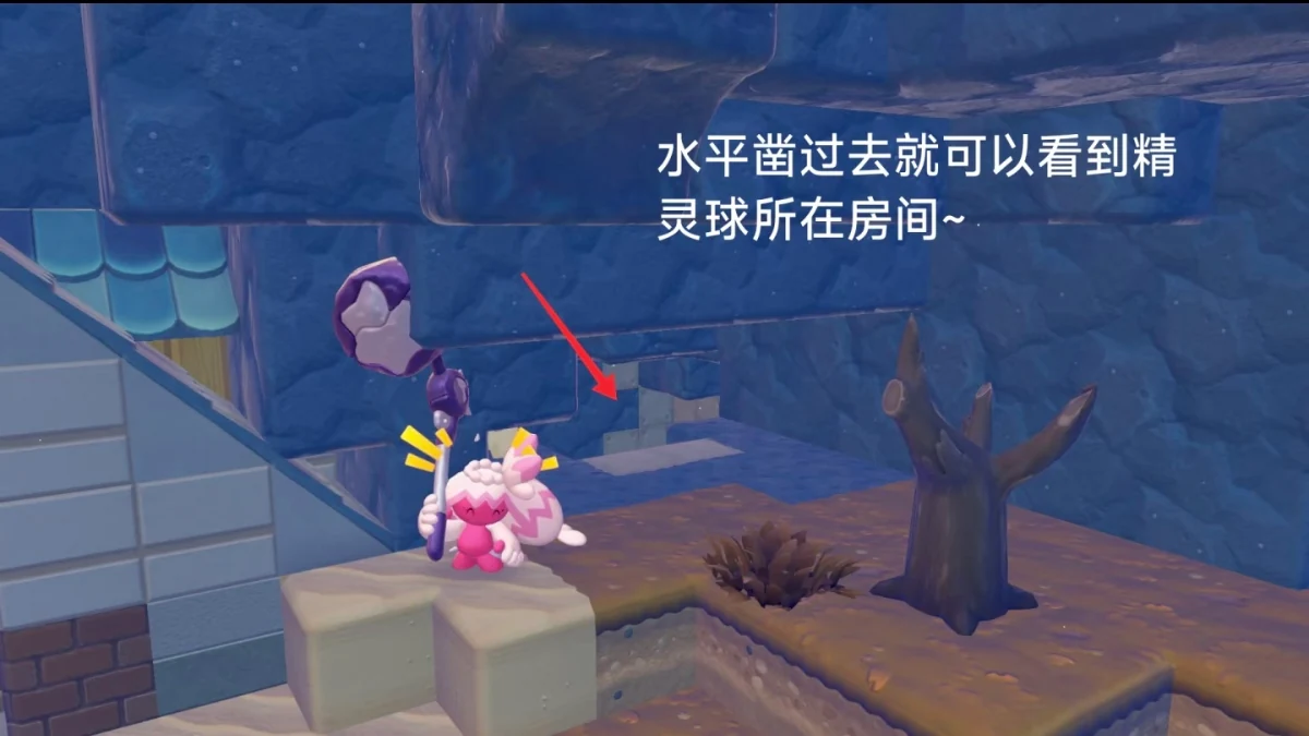 水平挖开后可看见的隐藏房间