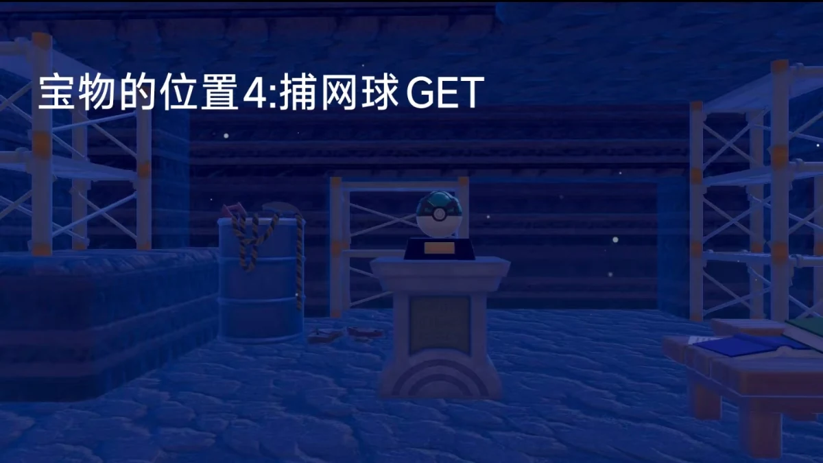 宝藏地图 4 奖励:捕网球摆设